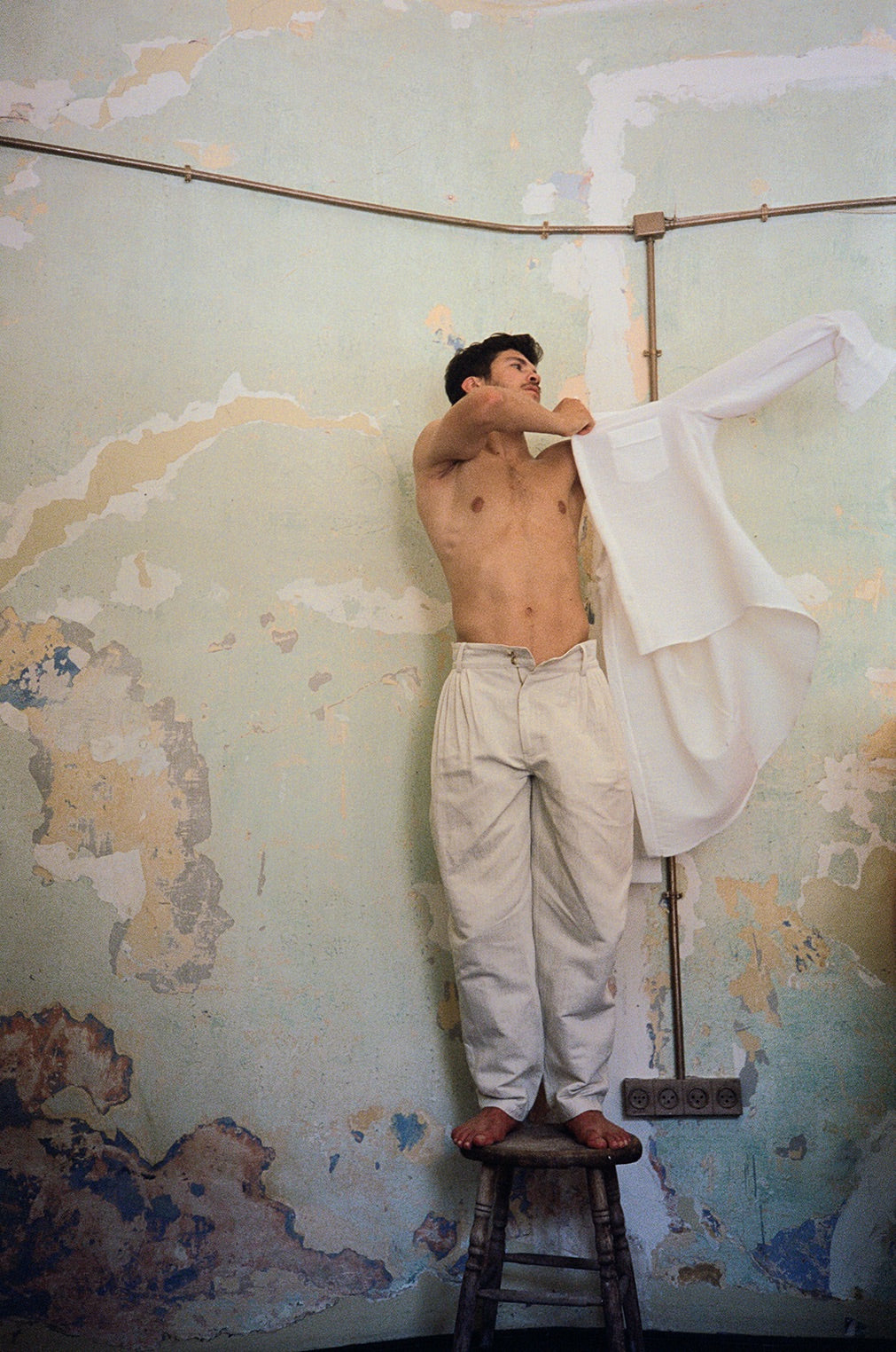 Waves Pants Linen Herringbone