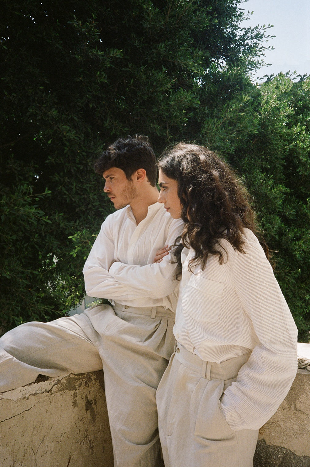 Jerusalem Pants Linen Herringbone