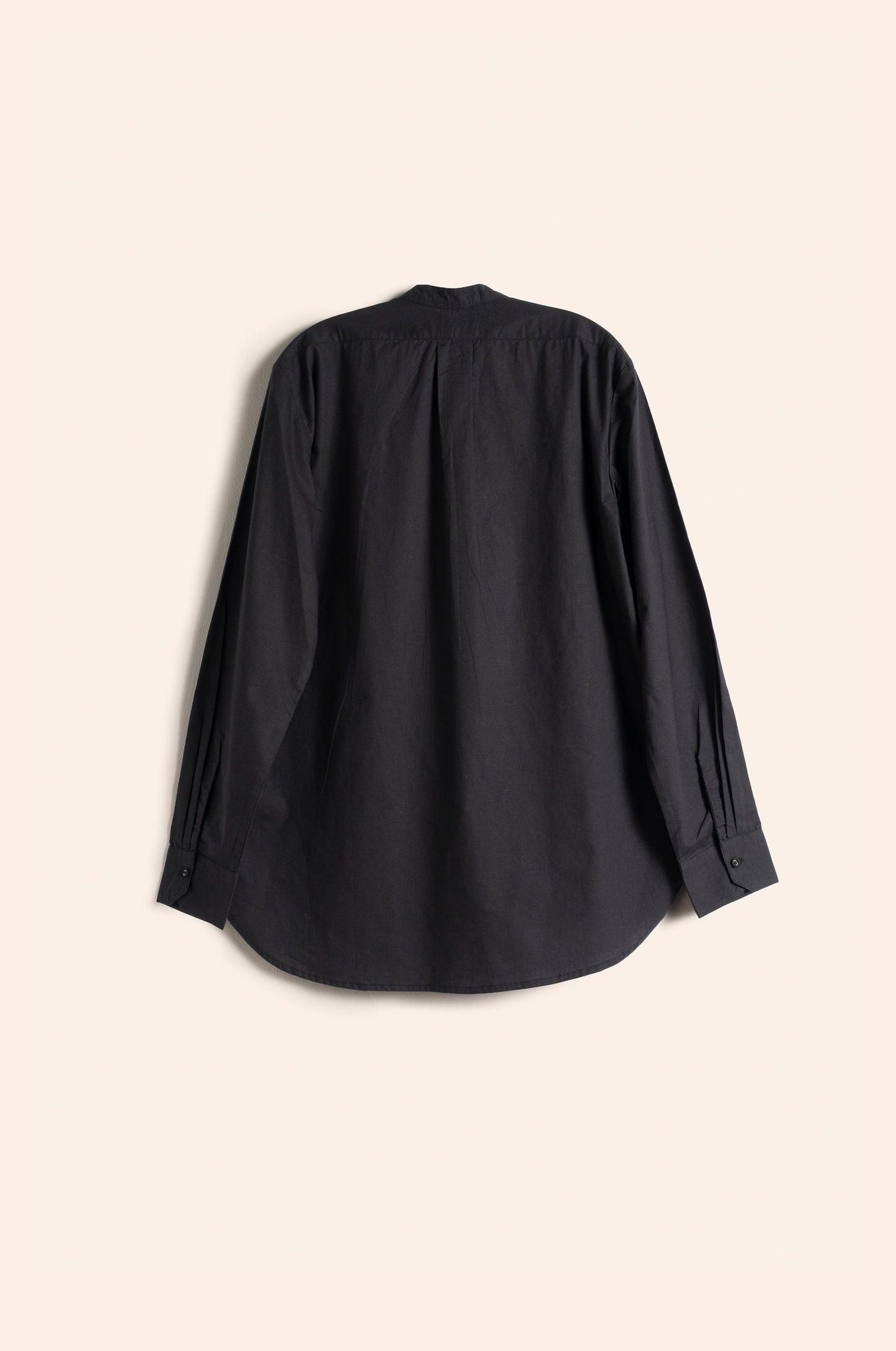 Faux Tuxedo Shirt Black poplin