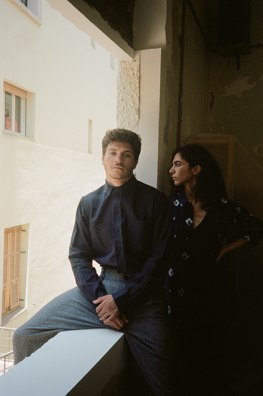 Work Shirt Midnight blue linen