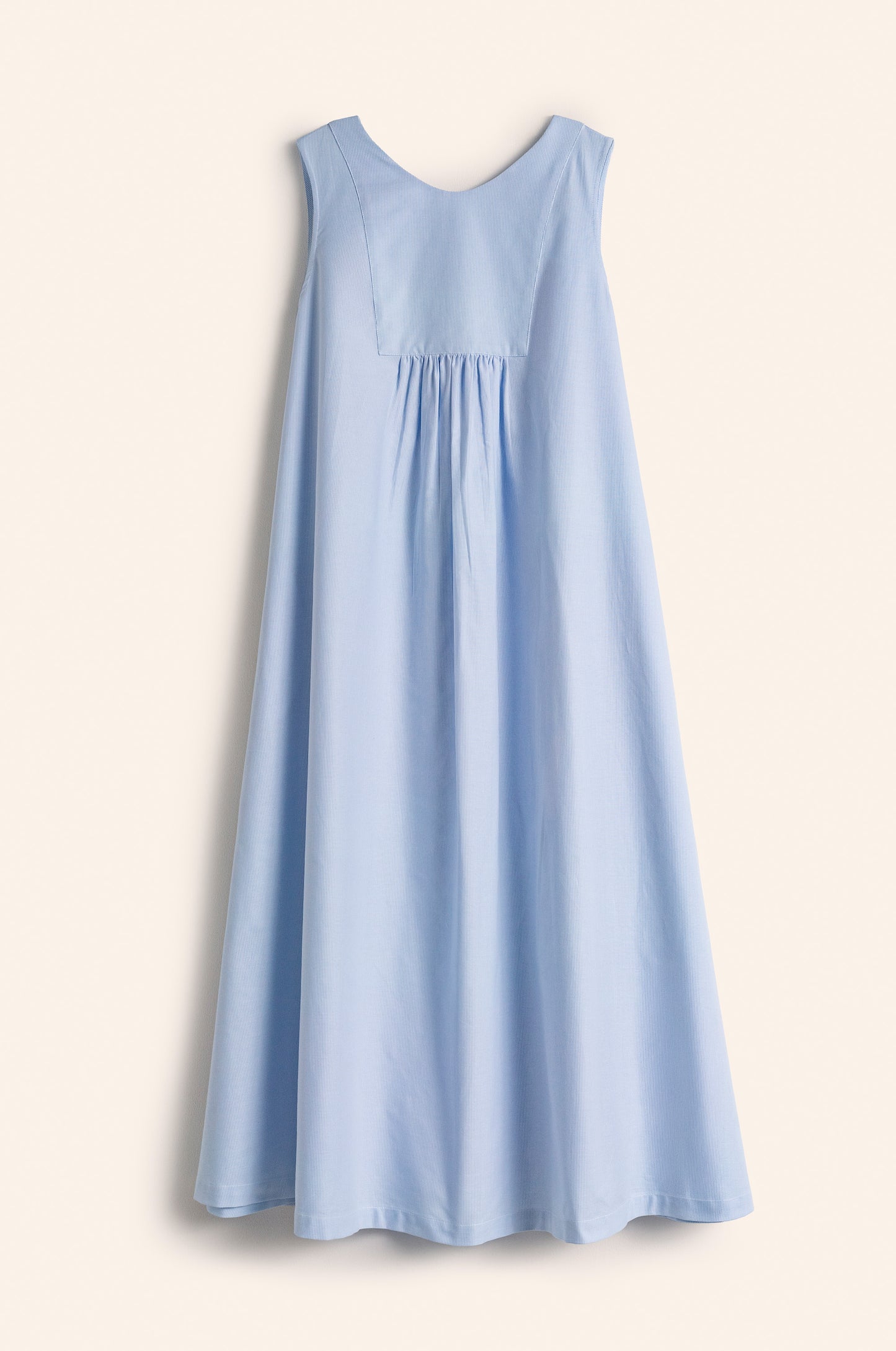 Nana Dress cotton blue& white stripes