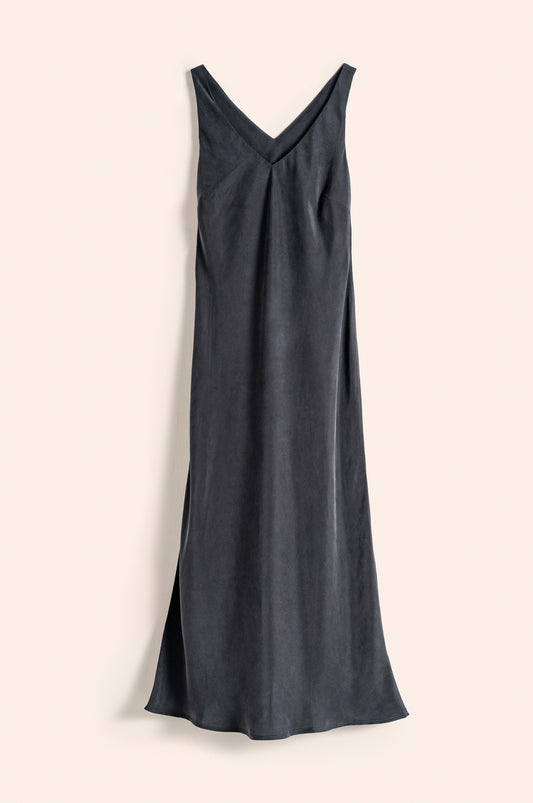 Alax Dress black washed silk