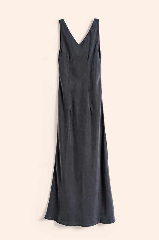 Alax Dress black washed silk