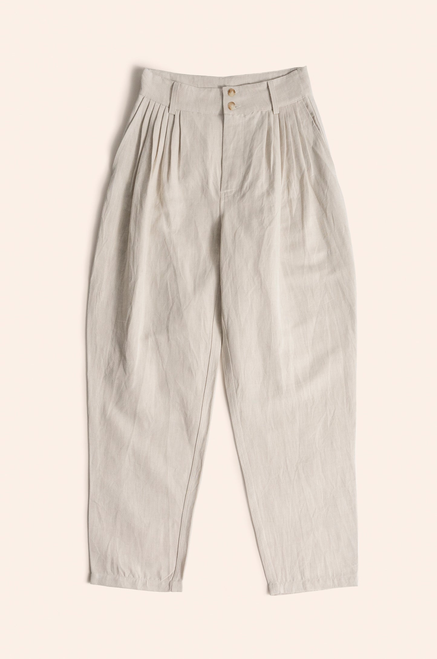 Waves Pants Linen Herringbone