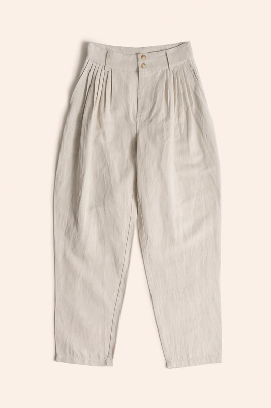 Waves Pants Linen Herringbone