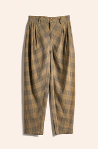 Jerusalem Pants checkered  raw silk