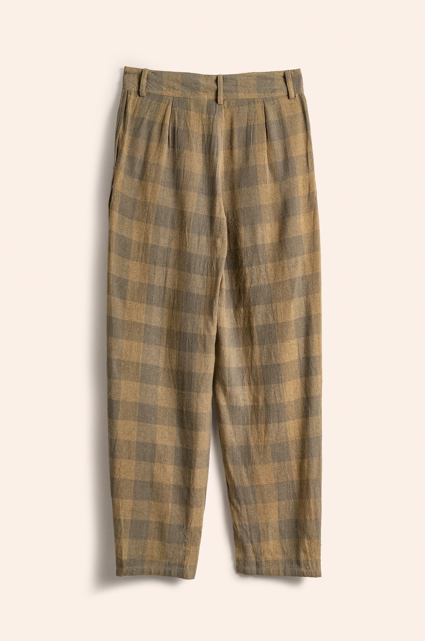 Jerusalem Pants checkered  raw silk