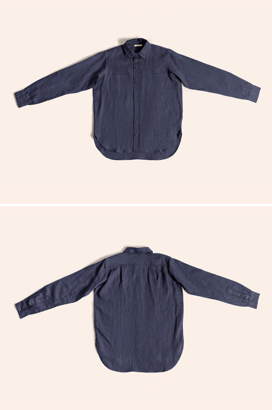 Work Shirt Midnight blue linen