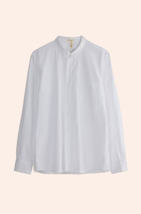 Clean up Shirt white cotton poplin