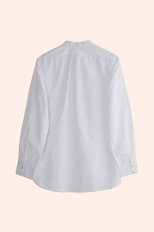 Faux Tuxedo Shirt white poplin